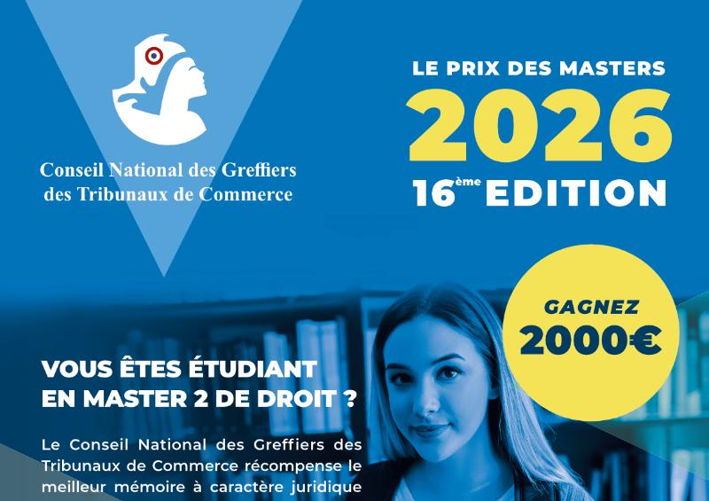 Lancement du Prix des Masters 2026